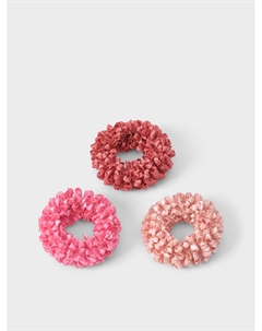 Набор резинок для волос, цвет розовый, 3 шт Tais