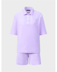 Комплект: футболка-поло и шорты, лиловый Dan maralex