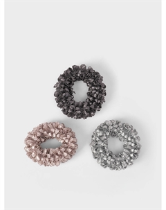 Набор резинок для волос, цвет серый, 3 шт Tais