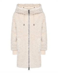 Куртка удлиненная из экомеха под овчину Diego m