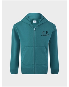 Спортивная куртка с карманом-кенгуру, зеленая C.p. company
