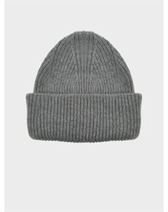 Базовая шапка с отворотом, серая Regina