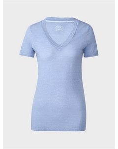 Футболка льняная, голубая 120% lino