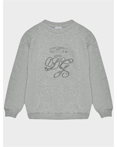 Свитшот с лого, серый Dolce&gabbana