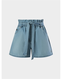 Шорты джинсовые с поясом, голубые Dolce&gabbana