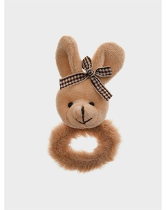 Меховая резинка для волос "Зайчик", коричневая Rena chris