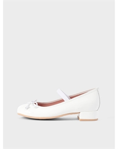 Туфли с бантами, белые Pretty ballerinas