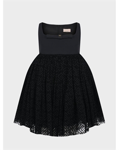 Черное платье с пышной юбкой Elisabetta franchi