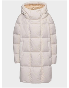 Стеганое пальто с капюшоном, белое Add