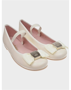 Туфли кремового цвета с бантами Pretty ballerinas