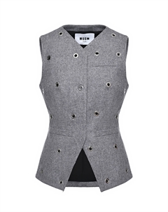 Жилет с люверсами, серый Msgm