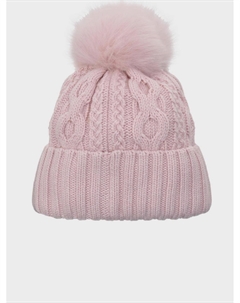 Шапка с помпоном, светло-розовая Chobi