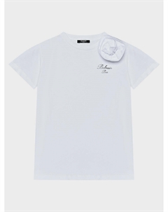 Футболка с прописным лого, белая Balmain