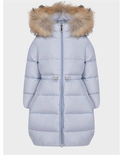 Пуховое пальто голубого цвета Il gufo