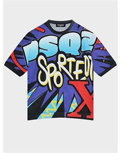Футболка с принтом "DSQ2 sported" Dsquared2