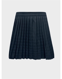 Синяя плиссированная юбка Emporio armani