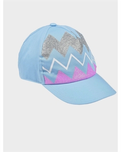 Голубая кепка с геометрическим орнаментом Il trenino