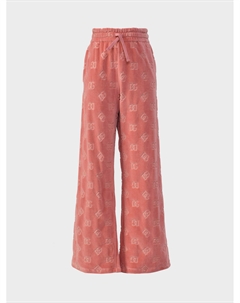 Спортивные брюки со сплошным лого, розовые Dolce&gabbana