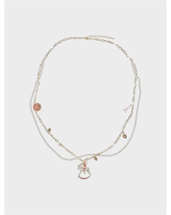 Колье с подвеской "Лошадка с жемчугом" Tais