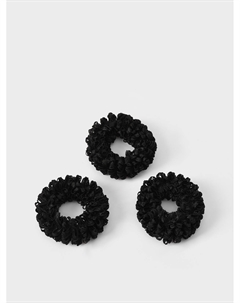 Набор резинок для волос, цвет черный, 3 шт Tais