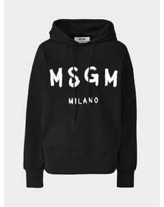 Базовая толстовка-худи, черная Msgm