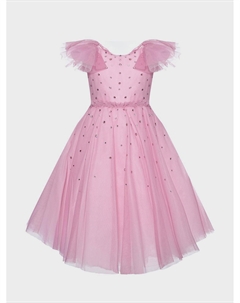 Платье А-силуэта со стразами Monnalisa