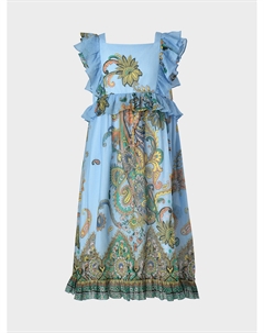 Платье с рюшами и узорами Etro