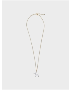 Колье с подвеской, белая собачка Tais