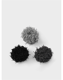 Набор резинок для волос, цвет черный, 3 шт Tais