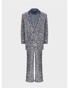 Комплект с пайетками на бархате, серый Dan maralex