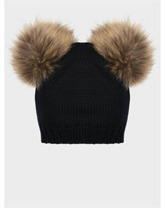 Шапка с двумя помпонами Catya