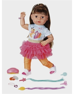 Интерактивная кукла Cестричка Брюнетка 43 см Zapf creation