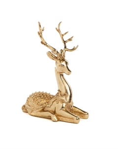 Новогодний сувенир Элегантный Олень, золотой, 26 см Goodwill