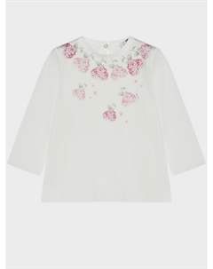 Туника с принтом сердечки и цветы по верху Monnalisa
