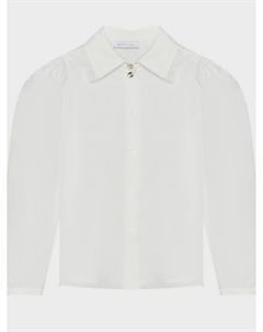 Рубашка из поплина, белая Monnalisa