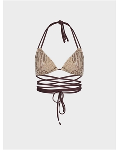 Бежевый топ с принтом "питон" Natayakim