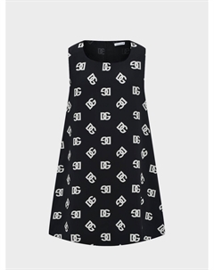 Платье без рукавов со сплошным принтом Dolce&gabbana