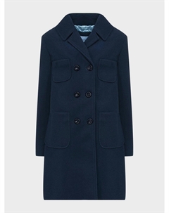 Двубортное темно-синее пальто Mimi sol