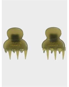 Заколка для волоск "краб", 2 шт, зеленый Tais