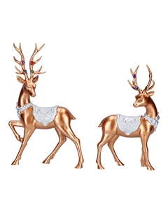 Фигурка Олень бело-золотой, 2 вида, 16,5x7,5x25 см Timstor
