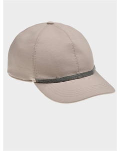 Бейсболка с полоской из бисера Brunello cucinelli