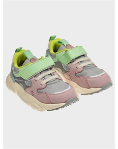 Розовые кроссовки на липучке Flower mountain for natur