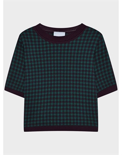 Жаккардовый джемпер с коротким рукавом Kenglabel