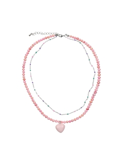 Двойное ожерелье, розовое Tais