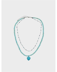 Двойное ожерелье, голубое Tais