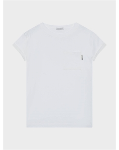 Футболка с нагрудным карманом, белая Brunello cucinelli