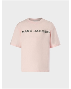 Футболка с лого из страз Marc jacobs