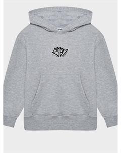 Толстовка-худи с лого, серая Msgm