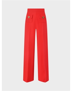 Брюки со стрелками, красные Elisabetta franchi