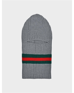 Шапка-шлем с серо-зелеными полосами Catya